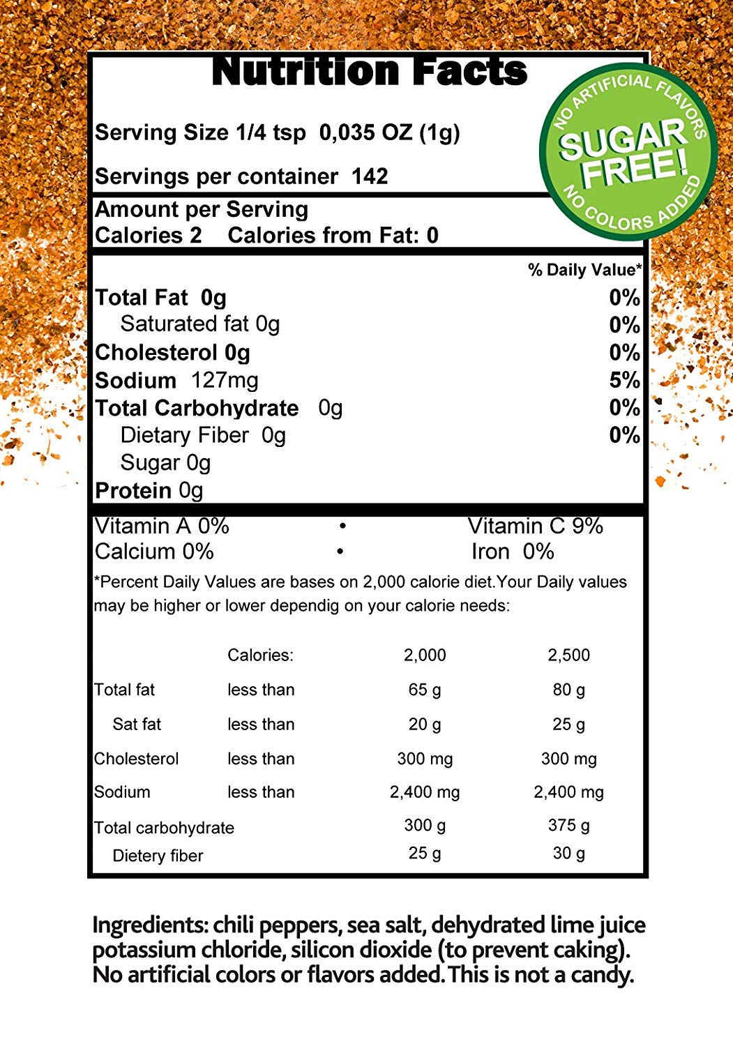 Tajin Low Sodium Nutrition Facts Runners High Nutrition