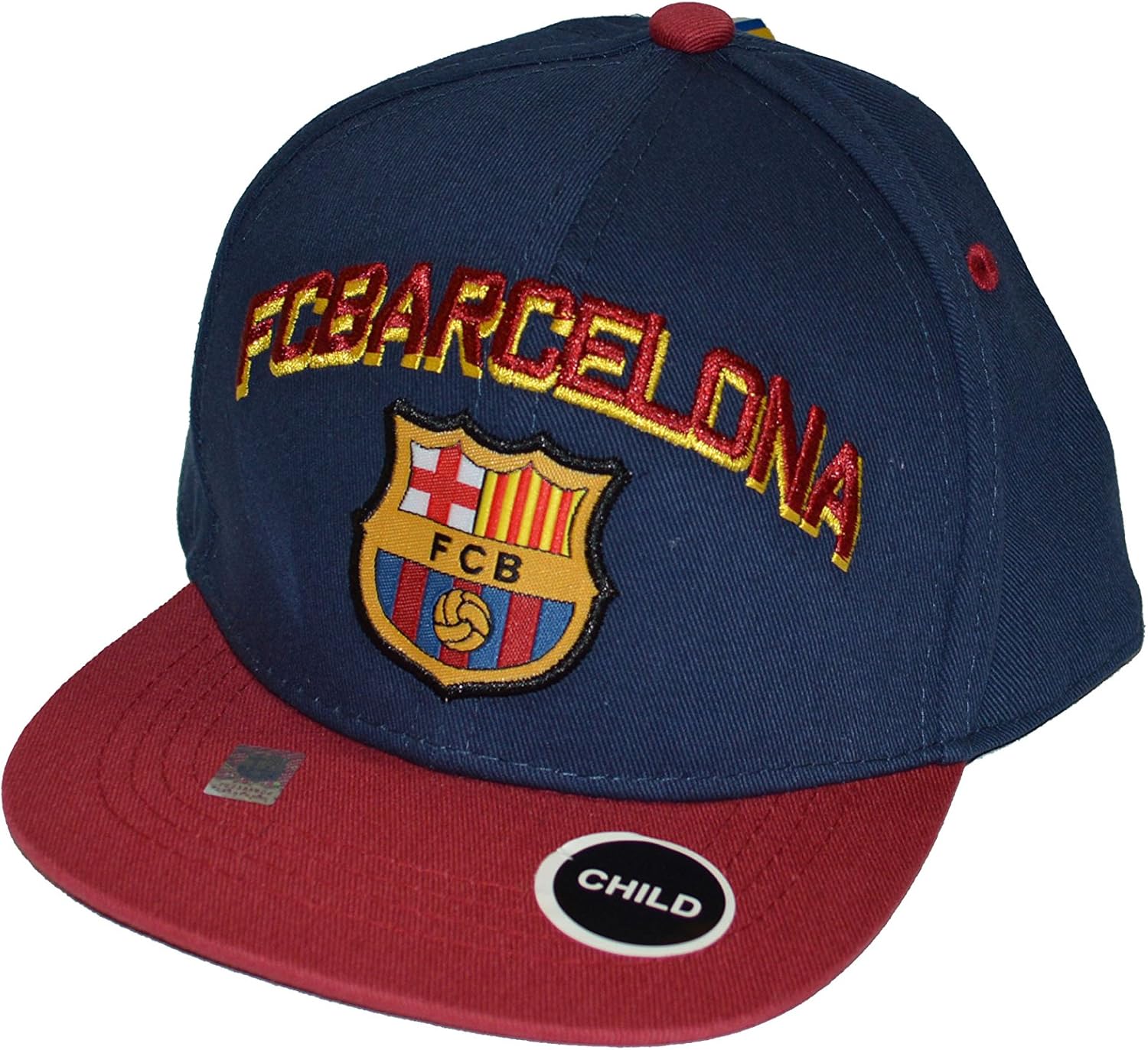 Amazon Com Fc Barcelona Snapback Child Kids Adjustable Cap Hat Blue Maroon Red New Season Clothing
