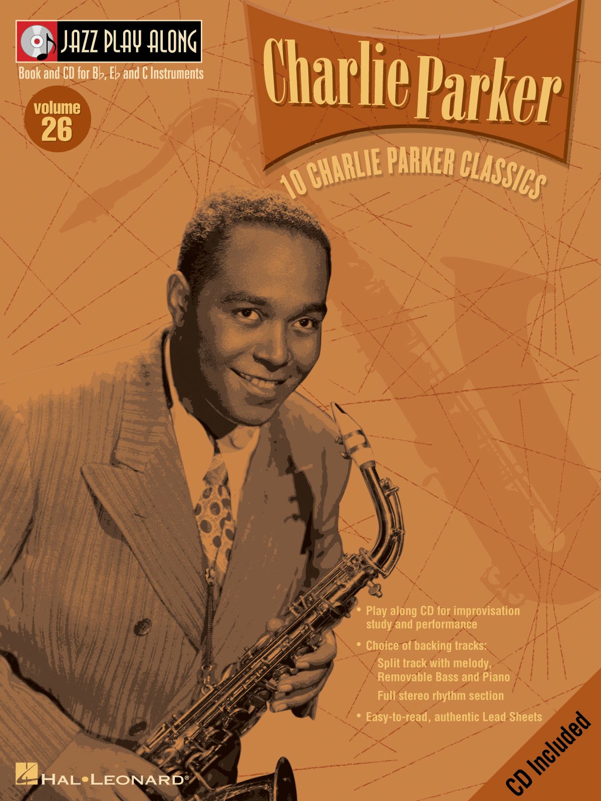Jazz Playalong: 26 -Charlie Parker-Music Book & CD