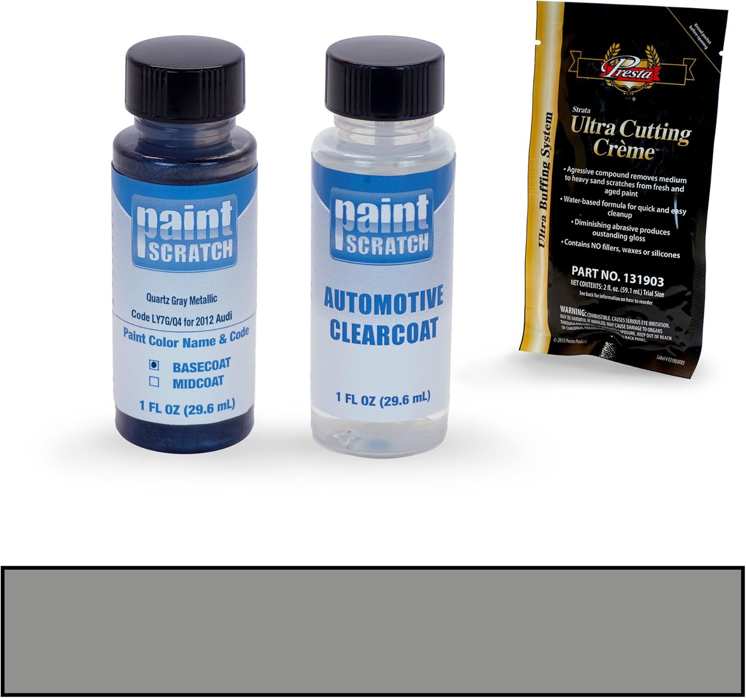 PAINTSCRATCH Quartz Gray Metallic LY7G/Q4 for 2012 Audi A7 Touch Up Paint Bottle