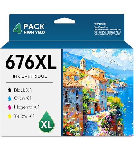 Amazon.com: Genuine Epson 676XL DURABrite Ultra Color (Black,Cyan