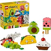 LEGO Classic Creative Food Friends Building Toy Set - Pretend Play Food for Kids, Boys and Girls, Ages 4+ - Learning and Educ