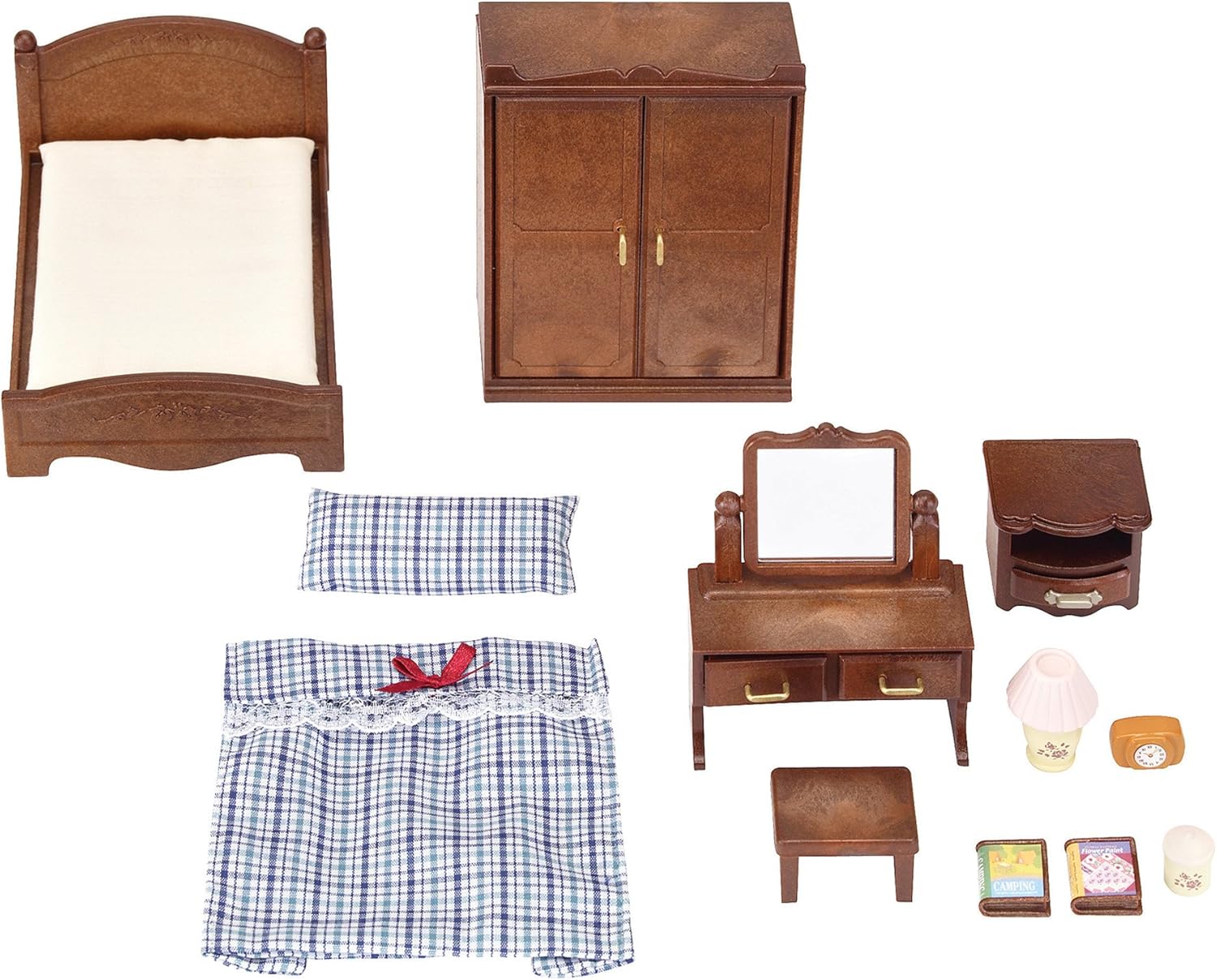 sylvanian families master bedroom furniture set