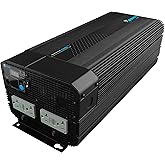 Xantrex 813-5000-UL XPower 5000 12V High Power Inverter, 4000W Max Continuous Power, 10000W Peak Surge Capacity Peak, Four GFCI AC Receptacles - 034388-10LPA , Black