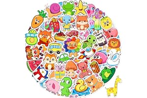 Stickers for Kids, 600Pcs Cute Water Bottle Stickers for Teens, Vinyl Waterproof Classroom Bulk Sticker Pack for Laptop School Student Gifts Classroom Teacher Prizes Kawaii Animal Sticker for Boy Girl
