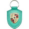 Porsche Mint Green Crest Keyring 'Driven by Dreams' Keyring