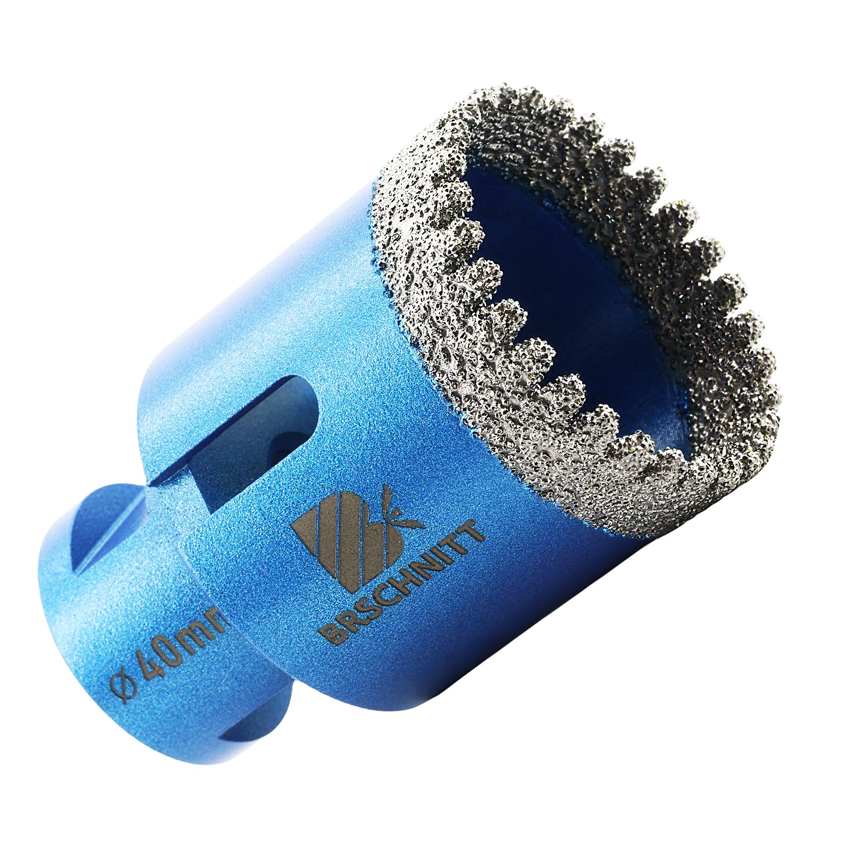 Diamond Core Drill Bit 40mm,BRSCHNITT M14 Vacuum Brazed Diamond Tip Drill Bit for Tile Porcelain Ceramic Marble Granite Drilling