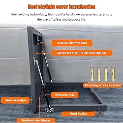 Rooftop Hatch Lid Rainproof, Attic Skylight