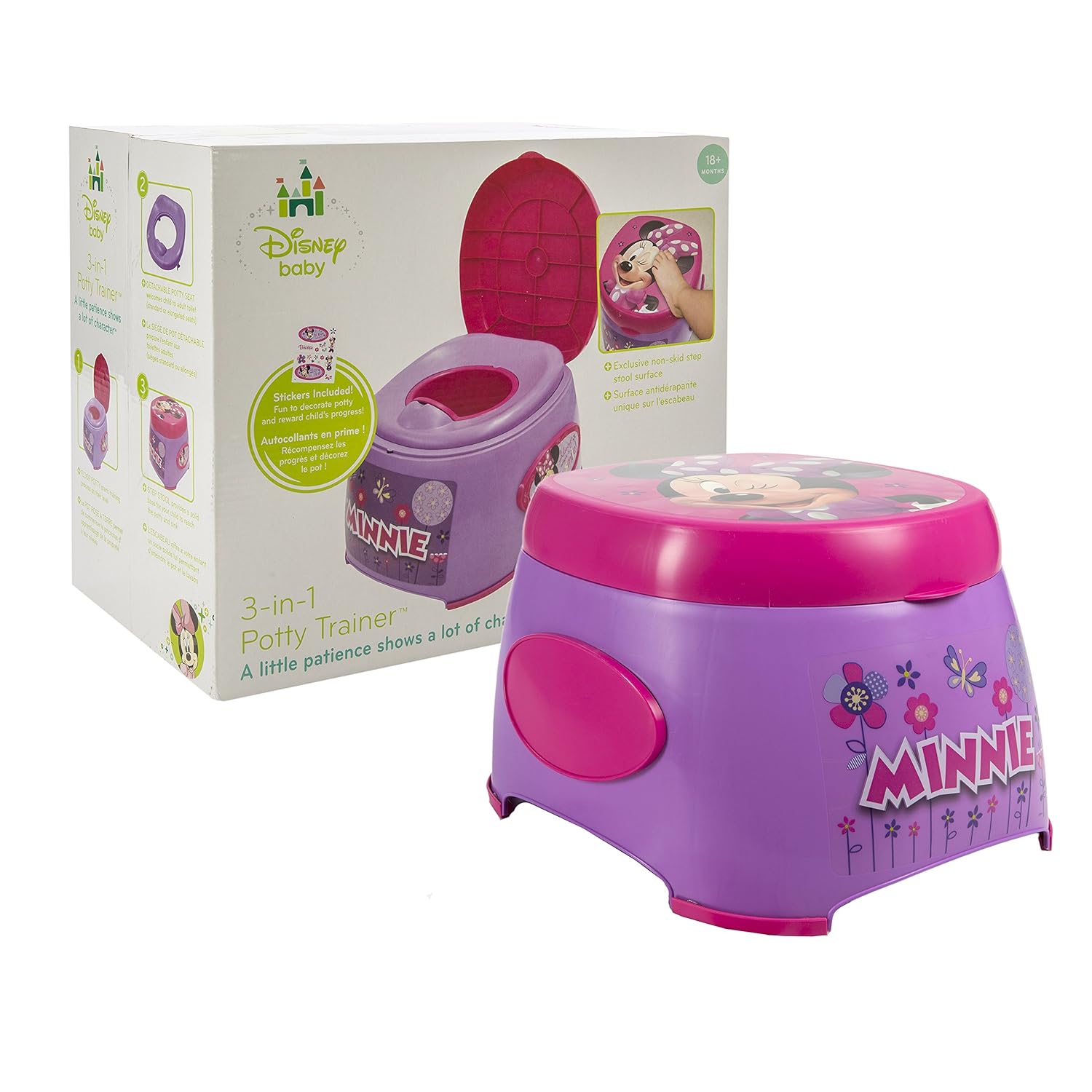 Disney Minnie Mouse 3 In 1 Potty Trainer Purple