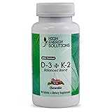 D-3+K-2 (D3 2000 iu & K2 75mcg (MK7) 90 Chewable