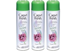 Carpet Fresh No Vacuum Freshener and Deodorizer Spray, Morning Rain (3 Pack)