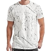 KLIEGOU Mens Hipster Hiphop Tees - Fashion Print T-Shirts