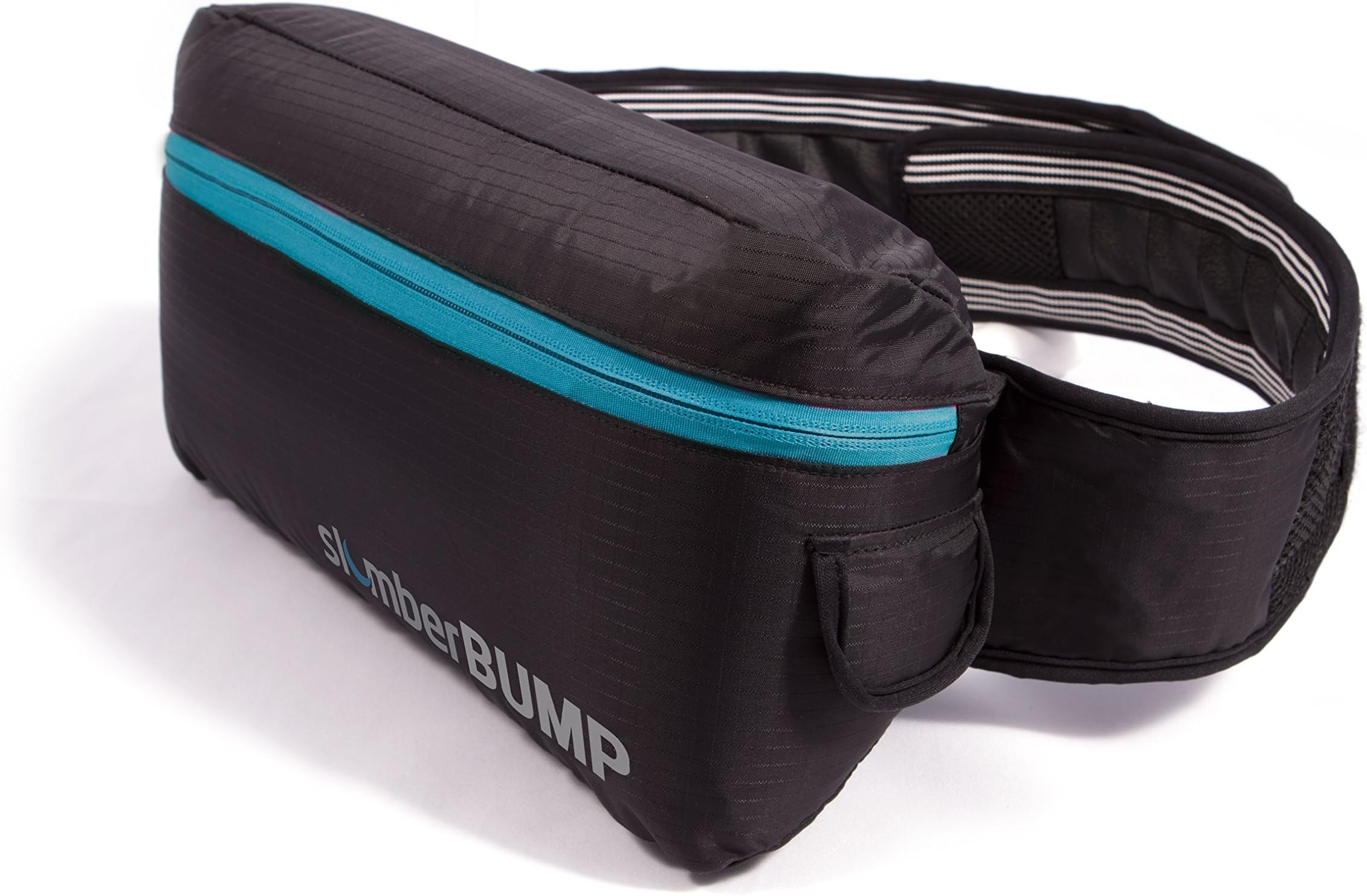 SlumberBump Anti Snore Sleep Belt, Black/Turquoise, Large
