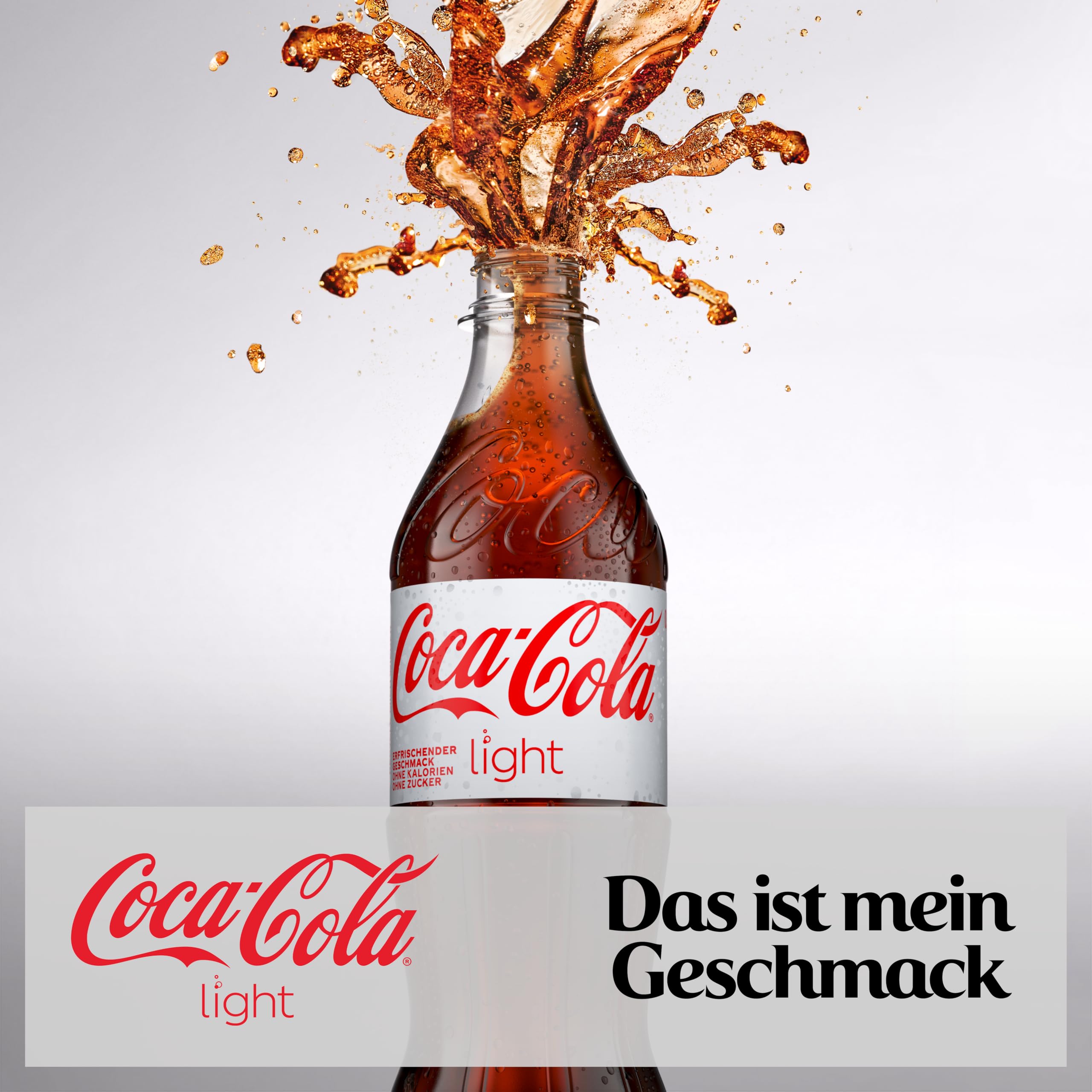 Coca-Cola Light - prickelndes Erfrischungsgetränk mit originalem Coke-Geschmack - ohne Zucker und ohne Kalorien - koffeinhaltiger Softdrink in Einweg Flaschen (12 x 500 ml) 4