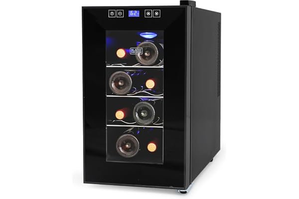 BLACK+DECKER BD60026 Wine Cellar with LED Display (8-Bottle Capacity)