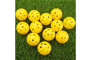 BRAMASOLE Golf Practice Balls for Backyard Indoor Use Mix Color Plastic Balls Value 12/30/50 Pack, Lightweight Mini Ball Swing Training Ideal for Men Women Golfer