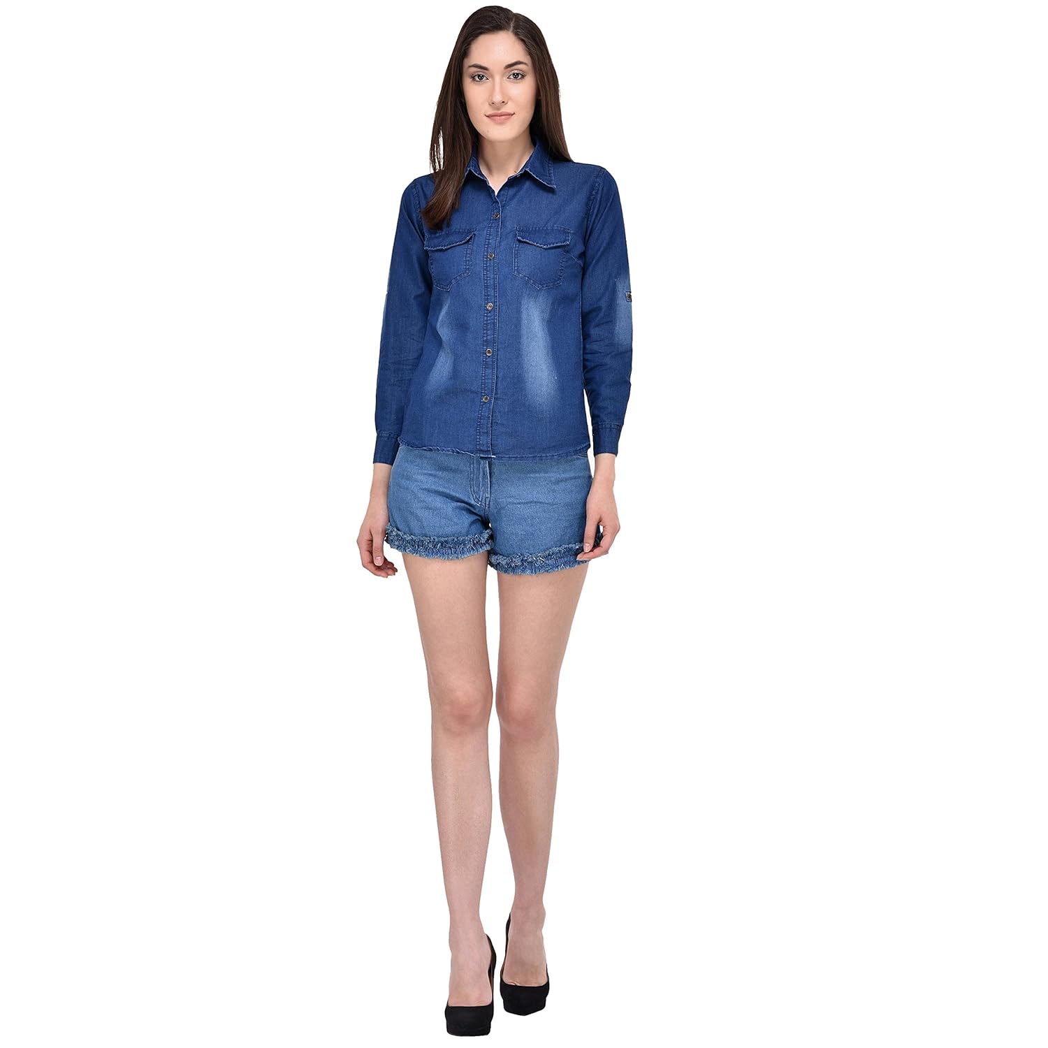 mayra women's denim shirt