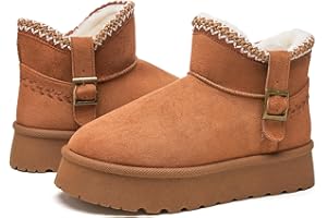 Iarus Womens Snow Boots Winter Boots for Womens Fur Lined Boots Comfortable Warm Booties for Outdoor