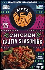 Siete Chicken Fajita Seasoning Mix | Seasoning for Chicken and Veggies | Gluten Free | Vegan | Non GMO | Whole30 Approved | 1