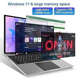jumper Laptop, 16 Inch FHD IPS 1200p Screen, Quad