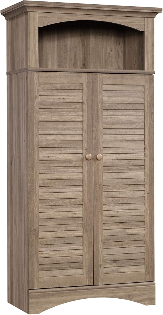 Amazon.com: Sauder Harbor View - Armario de almacenamiento (acabado en