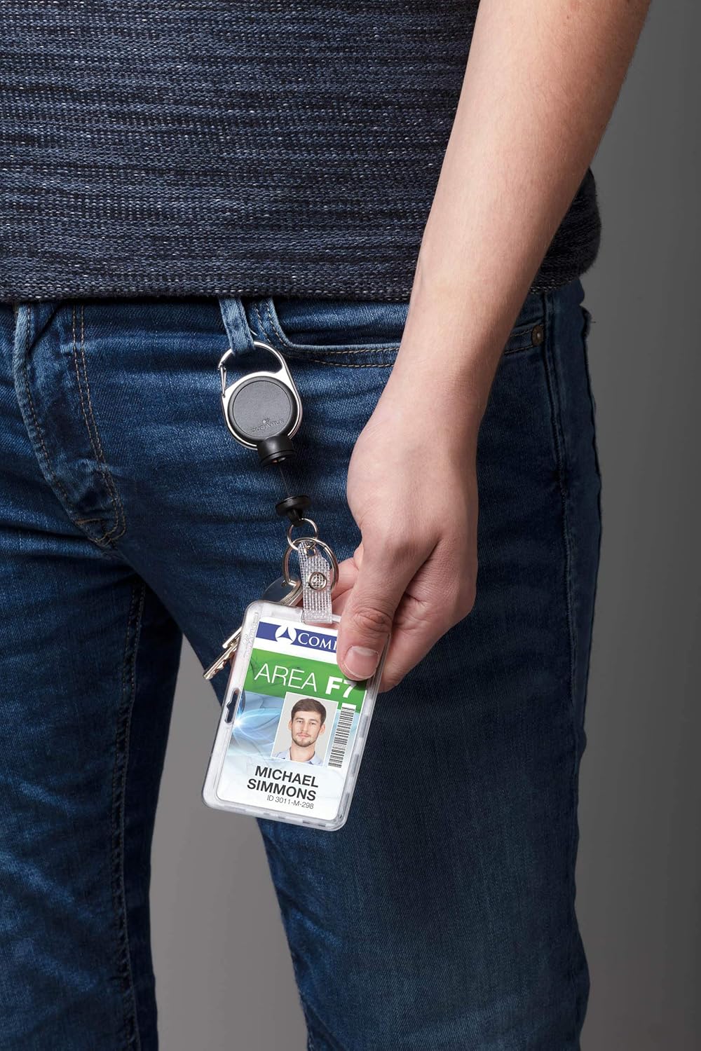 Durable Card Holder Permanent 54 x 87 mm Transparent, Pack of 10 Badges, for Permanent Fixing of ID/Security Badge, Extra Strong - Image 5