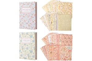 Dizdkizd Scrapbook Paper, Floral Scrapbooking Supplies Papers Vintage Journaling Supplies Junk Journal Supplies Craft Paper Decoupage Paper Collage Paper, 4.0'' × 5.5'', A Set of 200 Sheets