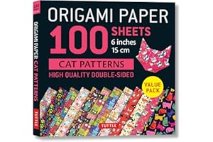 Origami Paper 100 sheets Cat Patterns 6 (15 cm): Tuttle Origami Paper: Double-Sided Origami Sheets Printed with 12 Different 