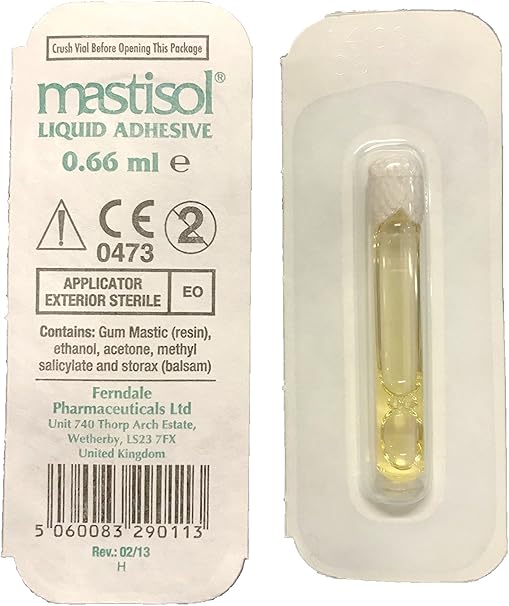 Mastisol Liquid Adhesive 2/3mL Single Vial No Irritation
