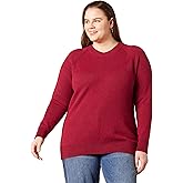 Amazon Essentials Women's Regular-Fit Soft Touch Long-Sleeve Crewneck Sweater