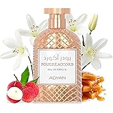 Adyan Poudre Accord EDP 100ml (3.4oz) - A Symphony of Neroli, Pink Pepper, and Litchi with a Heart of Orange Blossom and Jasmine - Luxury Arab Fragrance for Women
