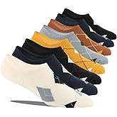 COOPLUS No Show Socks Men 8 Pairs Cotton Low Cut Non Slip Casual Invisible Flat Boat Socks