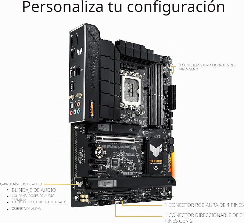 Tuf Gaming B760-Plus Wifi Mainboard Intel B760 Lga 1700 Atx Ddr5 Bis 128 Gb Wifi 6e (90mb1er0-M1eay0)