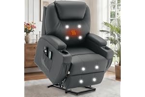 Electric Recliner with Massage and Heating, Power Lift Recliner Chair for Elderly and Adults, Modern Reclining Chair with Rem