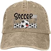 Softball Leopard Love Baseball Cap Golf Dad Hat Adjustable Original Classic Low Profile Cotton Hat Men Women