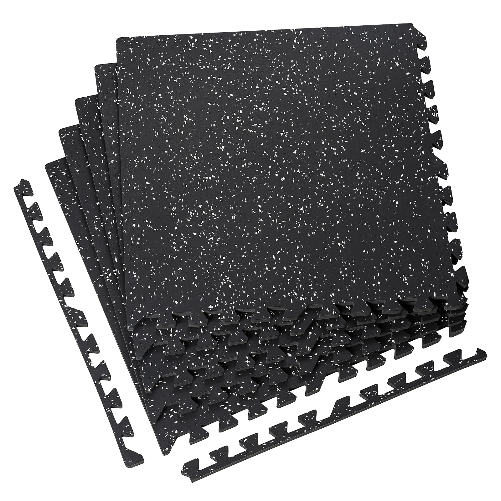 Photo 1 of 0.5" Thick 24 Sq Ft Gym Floor Exercise Mat, RAINHOL 6 PCS EVA Foam Rubber Flooring for Home Gym, Interlocking Puzzle Protective Tiles Workout Floor Equipment Mats for Garage, 24x24 inch