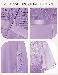BeryLove Prom Dresses for Women Wedding Guest Ruffe