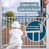 BabyDan MultiDan Extending Metal Stair Gate 62.5-106.8 cm White view 4