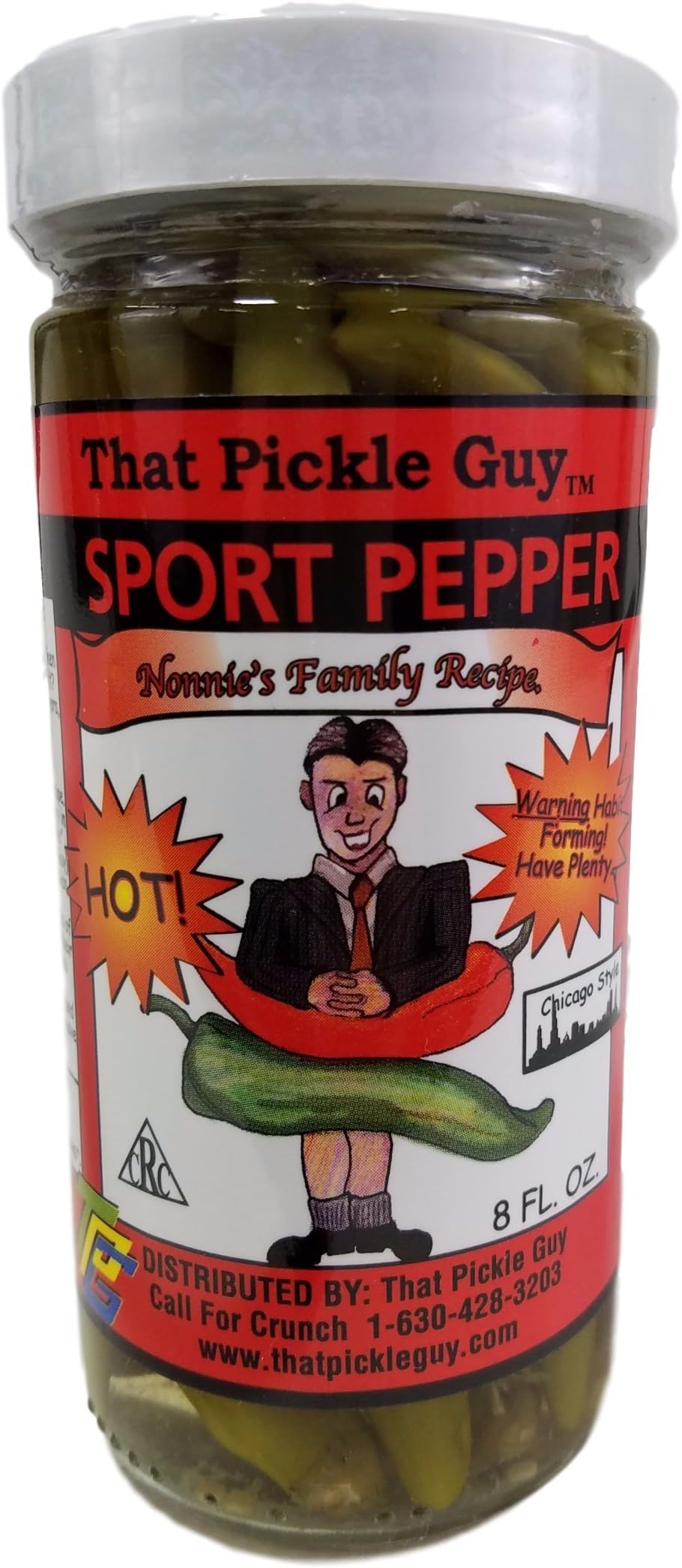 That Pickle Guy Chicago Style Hot Sport Peppers (8 FL. OZ.) (1 jar)