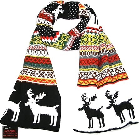 Winter Black Scarf for Women and Men 