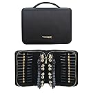 MONSTINA Lipstick Cases,Large Lipstick Bag,Portable Lipstick Makeup Case,66 Slot Lipstick Applicators,Eye/Lip Liner Organizer With Handle,Waterproof For Women