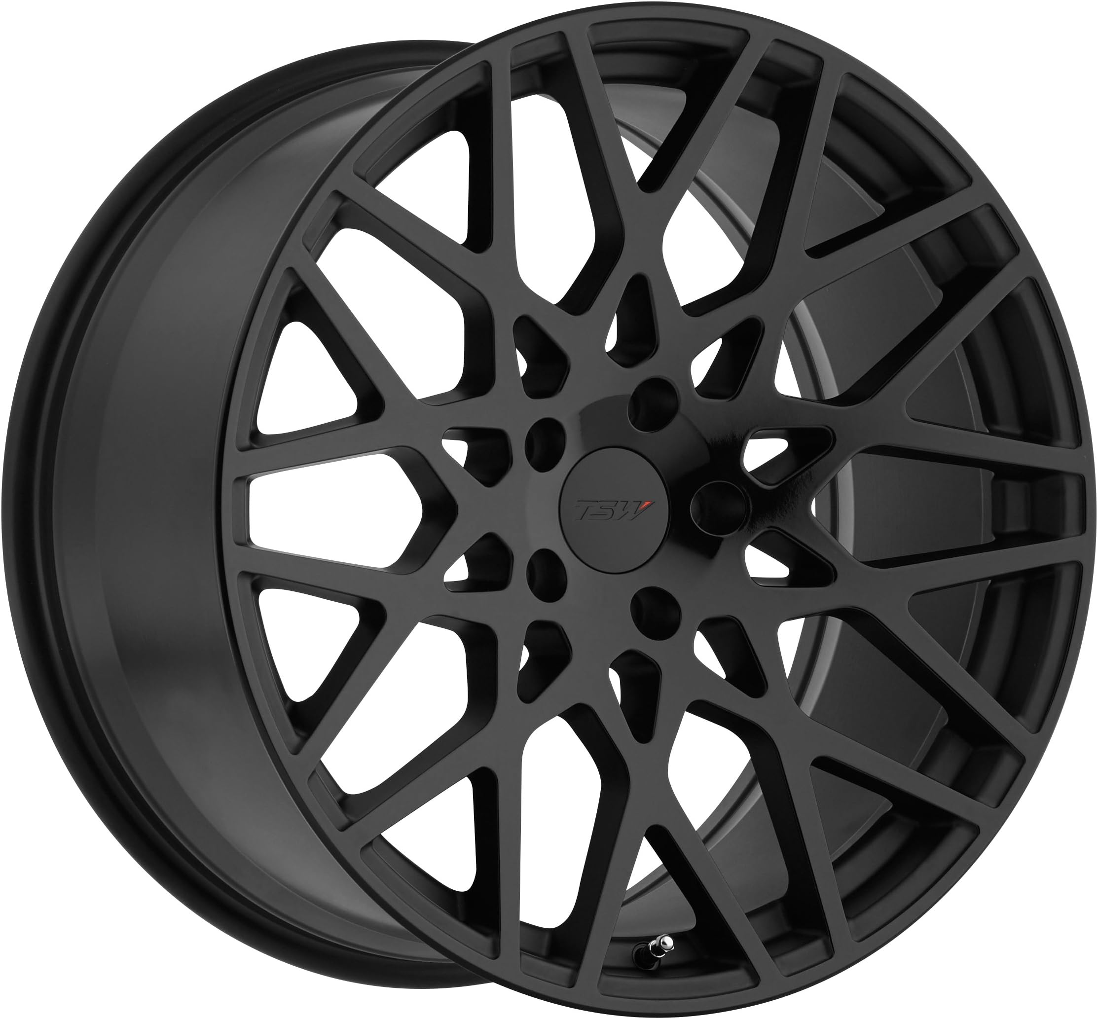 TSW VALE Black Wheel with Painted Finish (19 x 8.5 inches /5 x 112 mm, 32 mm Offset)