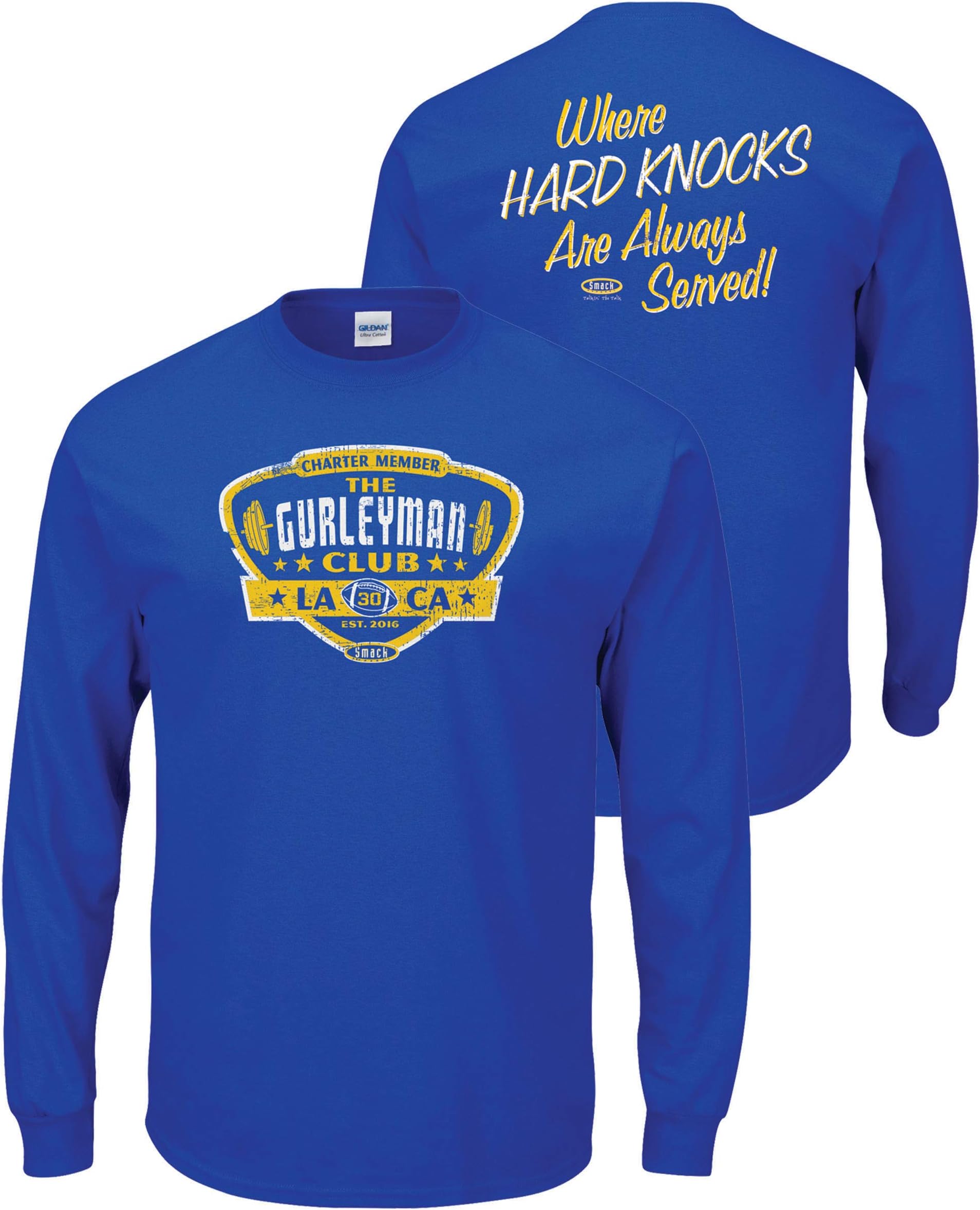 Nalie Sports Los Angeles Football Fans. Gurleyman Club. Royal T-Shirt (Sm-5X)