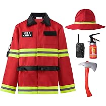 ReliBeauty Firefighter Costume Fire 