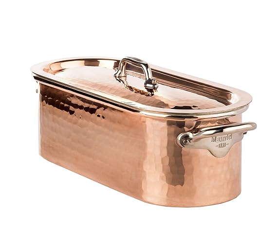 Mauviel1830 Mauviel 218425 M'Tradition Copper Fish Kettle 25 x 14 x 8 cm Amazon.co.uk Kitchen