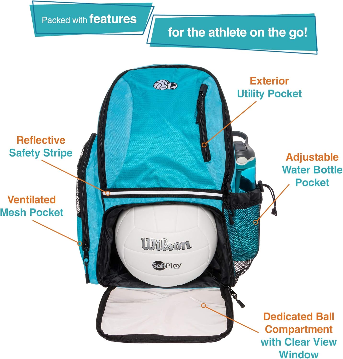 wilson volleyball backpack