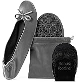 Silky Toes Velvet Foldable Flats for Women Purse Ballet Slippers Wedding/Travel Flat Shoe