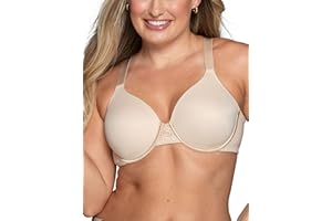 Vanity Fair Women's Full Figure Beauty Back Smoothing Bra, 4 Way Stretch Fabric, Lightly Lined Cups up to H