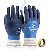 SarmourX Electrician Gloves 1000V High Voltage Insulated Work Gloves Waterproof Electrical Gloves Rubber Non-slip Design