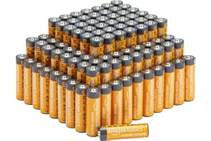 �鶹�� Basics 100 Count (Pack of 1) AA High-Performance Alkaline Batteries, 10-Year Shelf Life, Easy to Open Value Pack